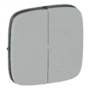 Клавиша двойная Legrand VALENA ALLURE, алюминий, 755027