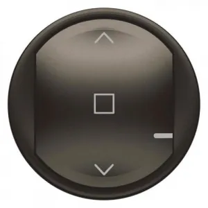 Коллекция умных устройств Celiane with NETATMO.Лицевая панель для умного проводного/беспроводного выключателя рольставней.Цвет Графит