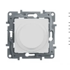Светорегулятор поворотный Legrand ETIKA, 300 Вт, белый, 672219