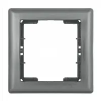 Рамка 1 пост IEK BOLERO, горизонтальная, антрацит, EMB12-K95