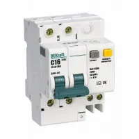 Дифавтомат DEKraft ДИФ-101 2P 40А (D) 4.5 кА, 30 мА ( AC ), 15090DEK