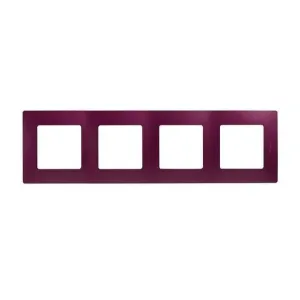 Рамка 4 поста Legrand ETIKA, сливовый, 672564