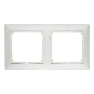 Рамка 2 поста Legrand VALENA CLASSIC, жемчужный, 770472