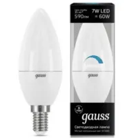 Лампа диммируемая светодиодная Gauss свеча LED Candle-dim E14 7W 4100К, 103101207-D