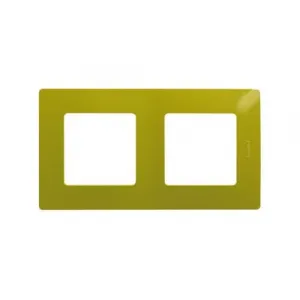 Рамка 2 поста Legrand ETIKA, зеленый папоротник, 672542