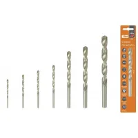 Сверло по металлу, 8 мм, полир., HSS, класс точн. В, 118⁰, цилиндр. хв., блистер 1 шт, "Рубин" TDM