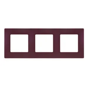 Рамка 3 поста Legrand ETIKA, сливовый, 672563