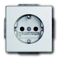 Розетка ABB, скрытый монтаж, с заземлением, алюминий, 2CKA002013A5375