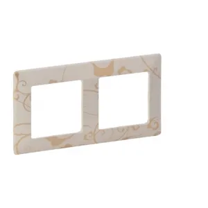 Рамка 2 поста Legrand VALENA LIFE, ампир бежевый, 754112