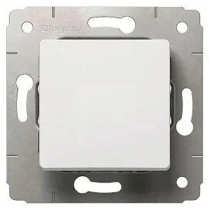 Выключатель 1-клавишный Legrand CARIVA, скрытый монтаж, белый, 773656