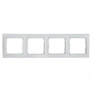 Рамка 4 поста Legrand VALENA CLASSIC, белый, 774454