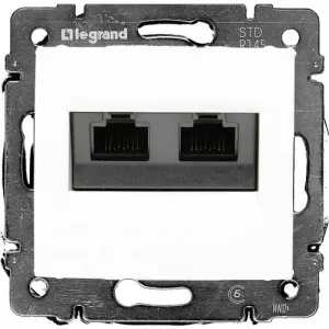 Розетка компьютерная RJ45 Cat.6 Legrand VALENA CLASSIC, белый, 774247