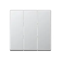 Клавиша тройная Jung А-СЕРИЯ, алюминий, A593BFAL