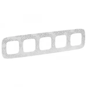 Рамка 5 постов Legrand VALENA ALLURE, нарцисс хром, 754345