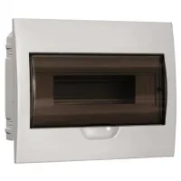 Бокс ЩРВ-П-12 на 12 модулей встраиваемый пластиковый с прозрачной дверкой IP41 ИЭК