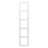 Рамка 5 постов Jung LS 990, белый матовый, LS985WWM