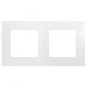 Рамка 2 поста Legrand ETIKA, белый, 672502