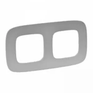 Рамка 2 поста Legrand VALENA ALLURE, алюминий, 754392