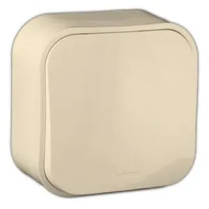 Переключатель 1-клавишный Legrand QUTEO, открытый монтаж, слоновая кость, 782234