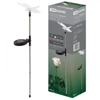 Светильник СС Стрекоза на солнечных батареях, сталь, меняет цвет, TDM