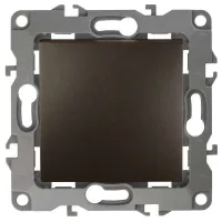 12-1001-13 ЭРА Выключатель, 10АХ-250В, IP20, без м.лапок, Эра12, бронза